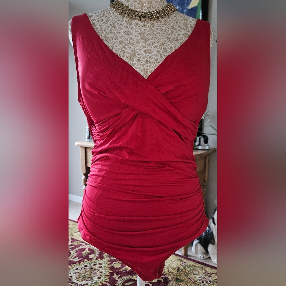 Sea Level Australia Eco Essentials One-Piece Red Swim Suit - US Size 10